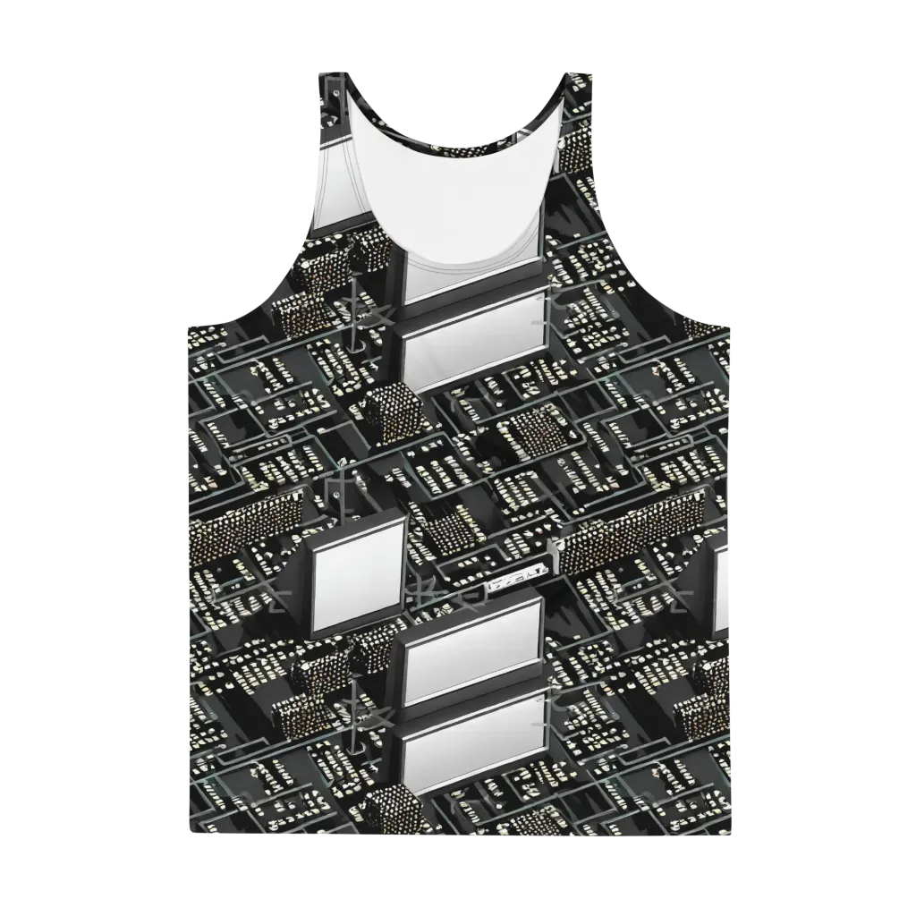 Electro Essence on Men's Tank Top — Front