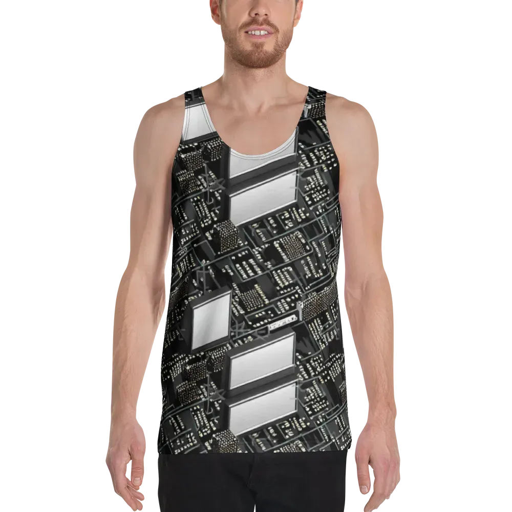 Electro Essence on Men's Tank Top — Front