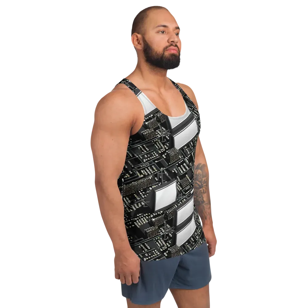 Electro Essence on Men's Tank Top — Right Front
