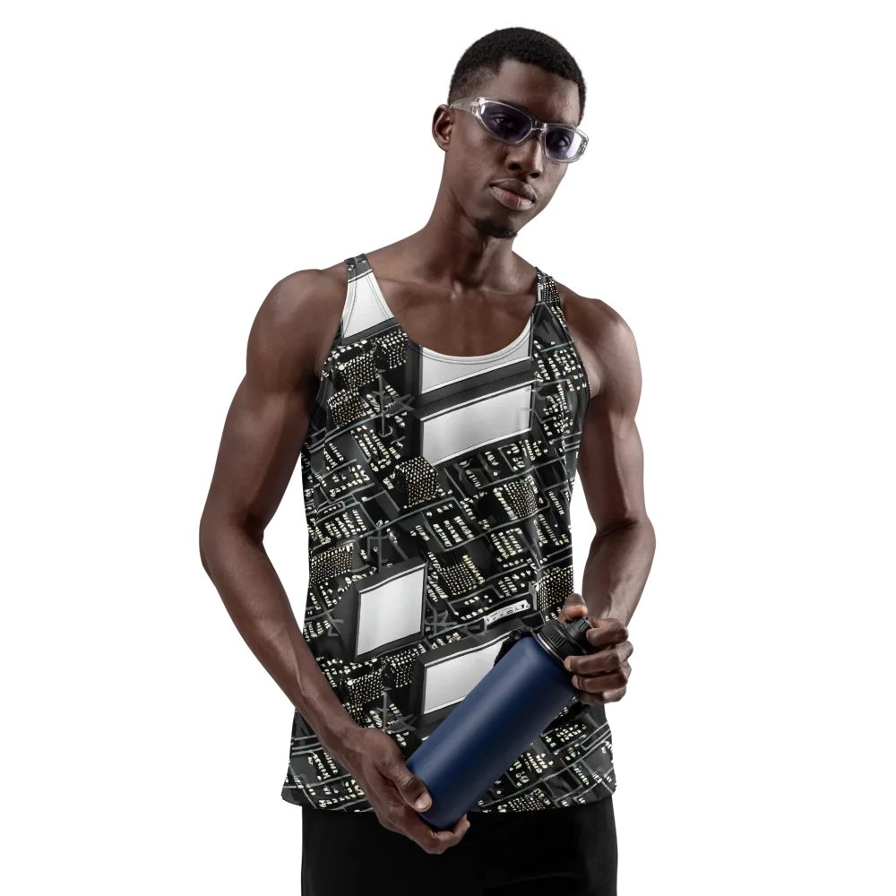 Electro Essence on Men's Tank Top — Front