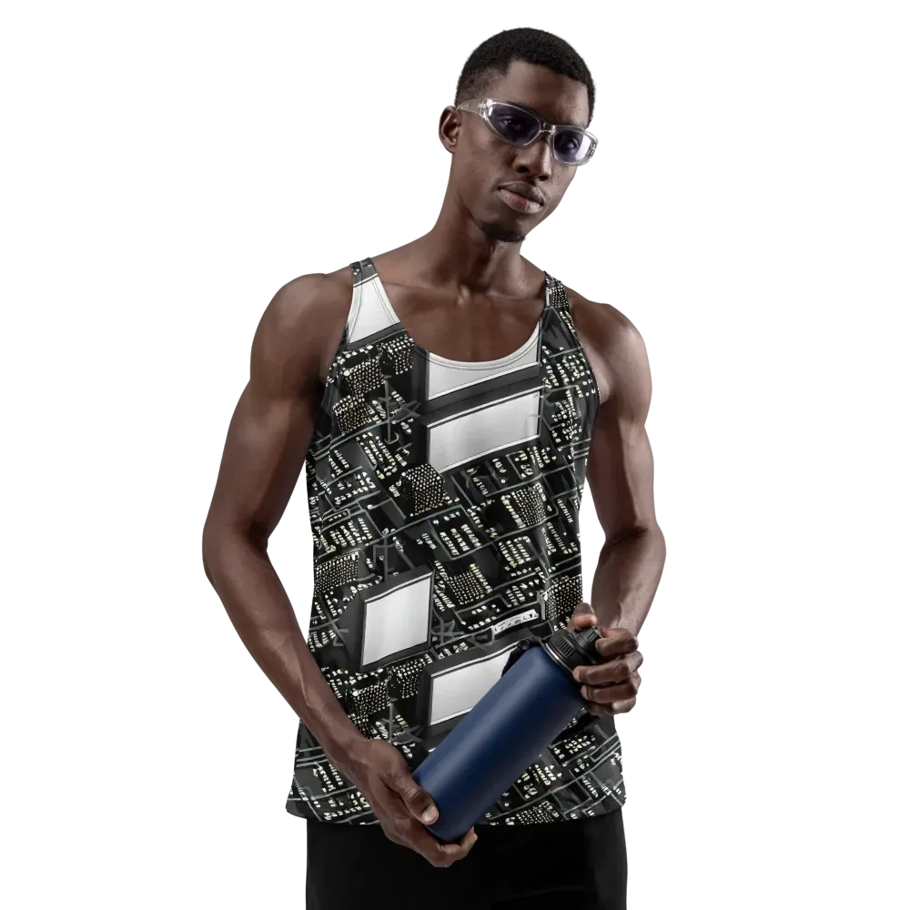 Electro Essence on Men's Tank Top — Front