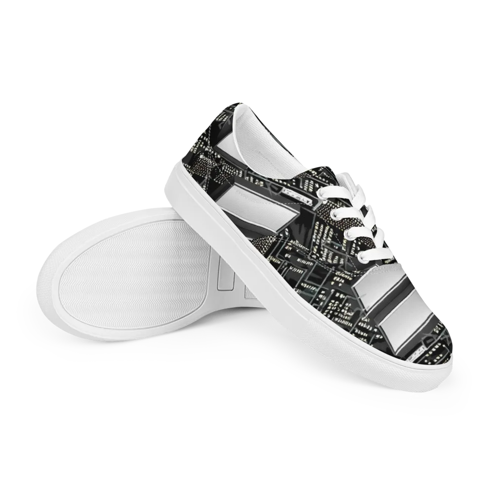Electro Essence on Men's Lace-Up Canvas Shoes — Right Front