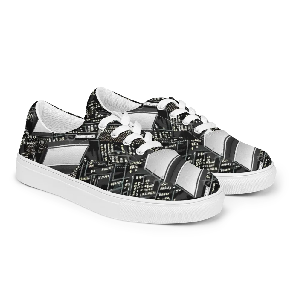 Electro Essence on Men's Lace-Up Canvas Shoes — Right Front