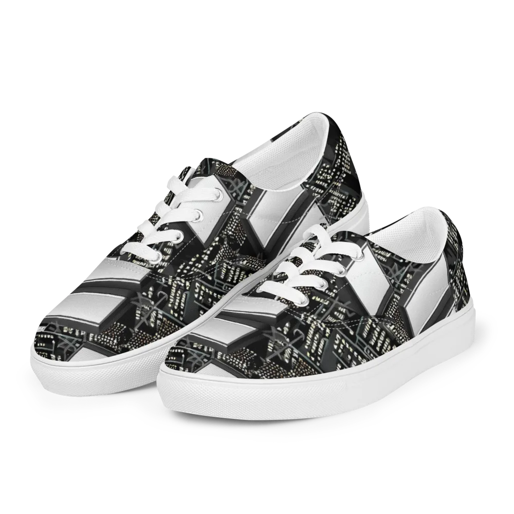 Electro Essence on Men's Lace-Up Canvas Shoes — Left Front