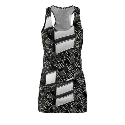 Electro Essence on a Racerback Dress