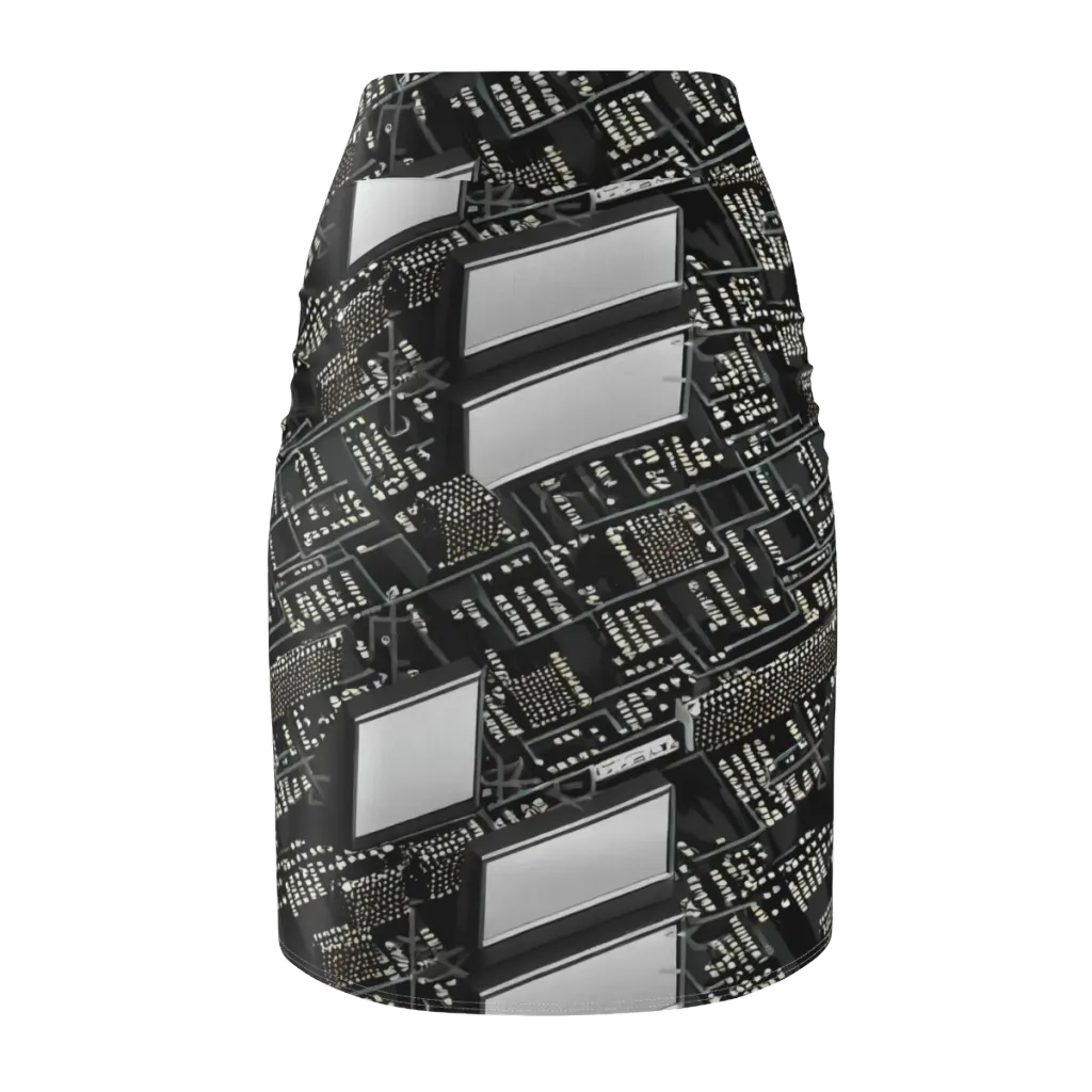 Electro Essence on Pencil Skirt — Back