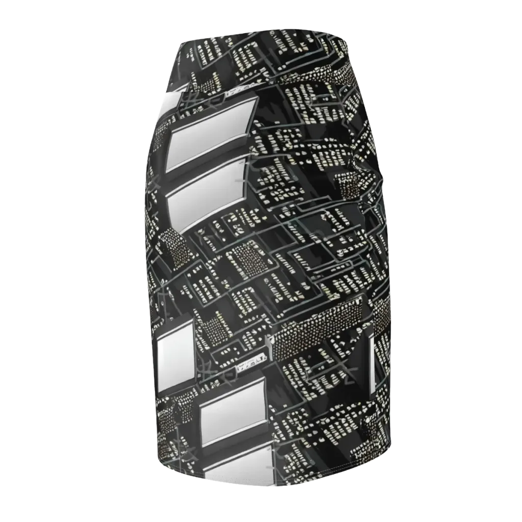 Electro Essence on Pencil Skirt — Back Side