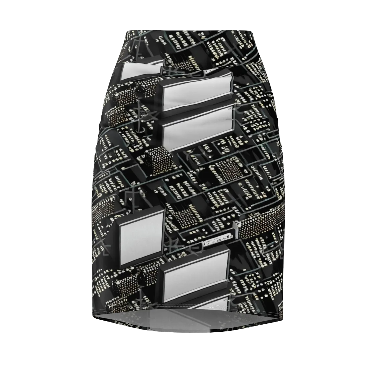 Electro Essence on Pencil Skirt — Front