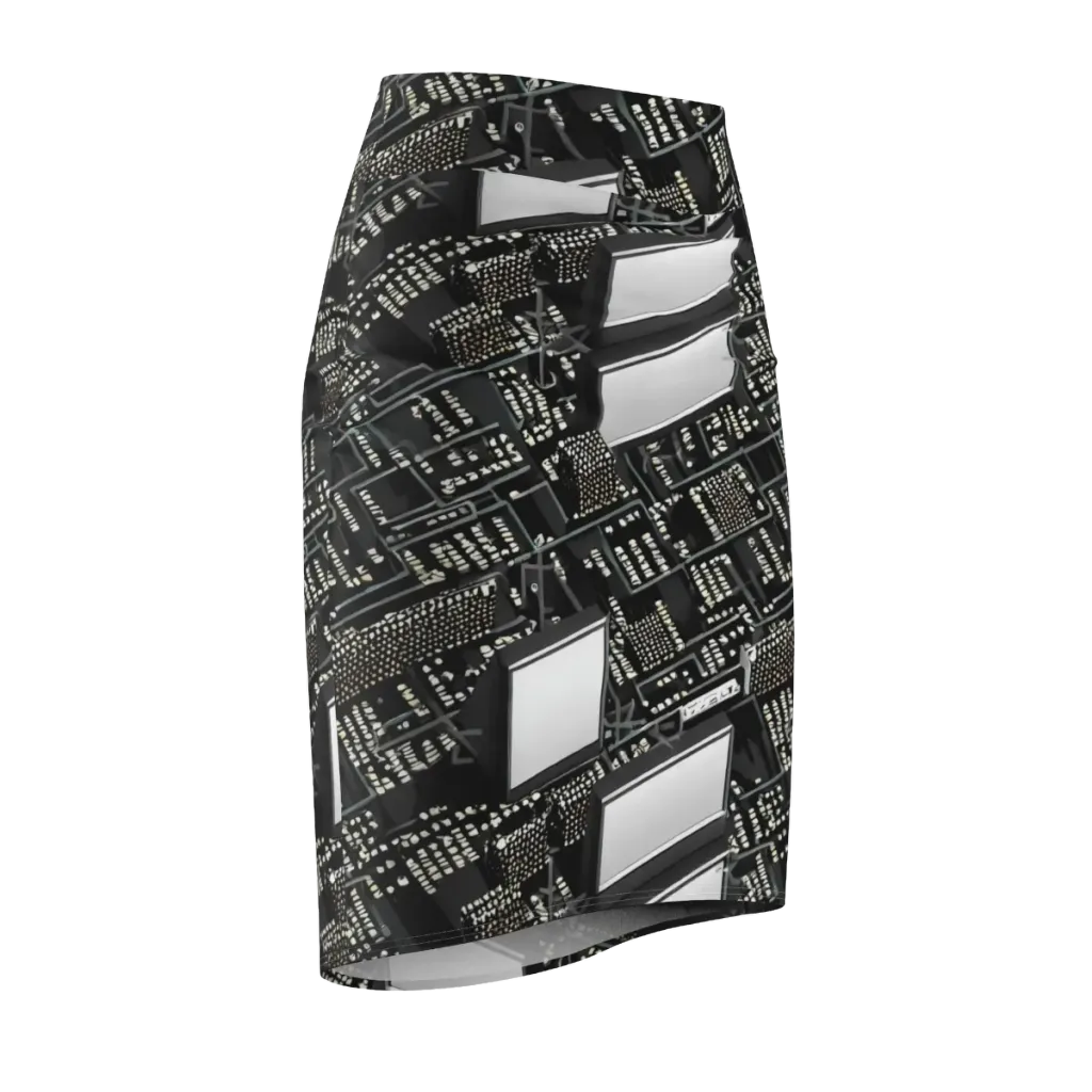 Electro Essence on Pencil Skirt — Front Side