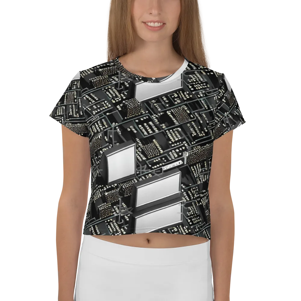 Electro Essence on Crop Tee — Front