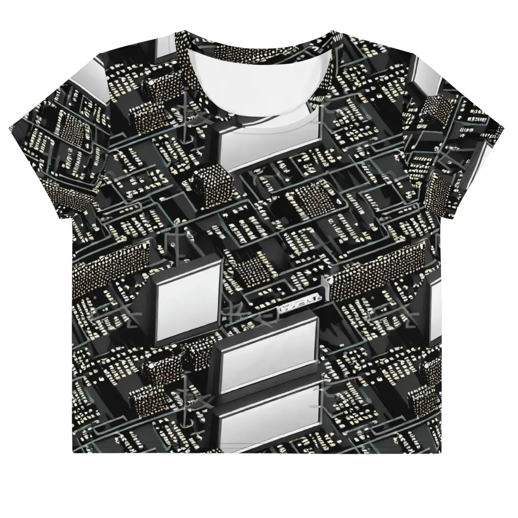Electro Essence on Crop Tee — Front