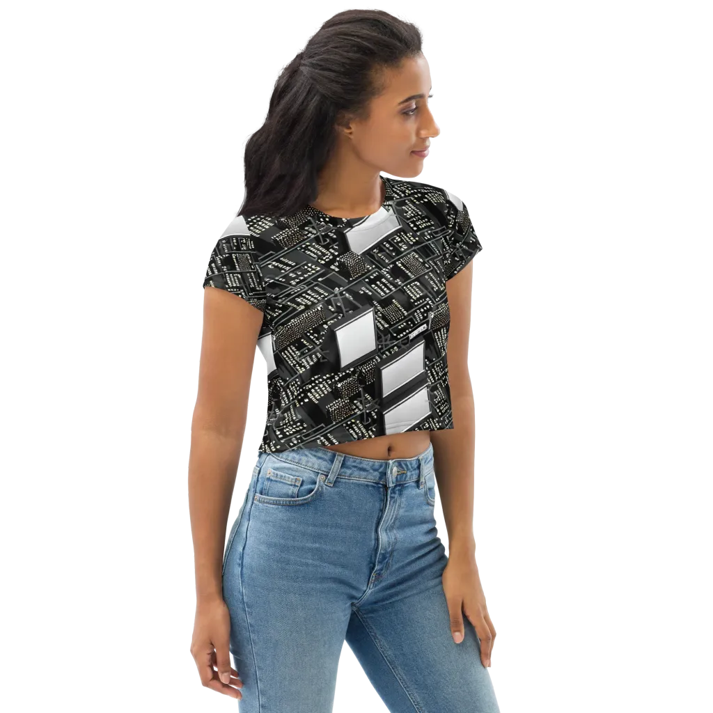 Electro Essence on Crop Tee — Right Front