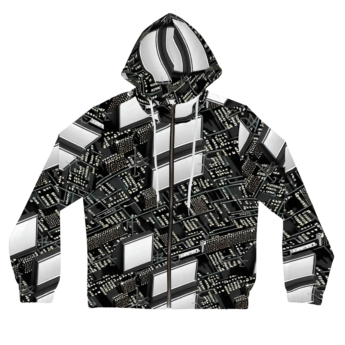 Electro Essence on Women's Full-Zip Hoodie — Front