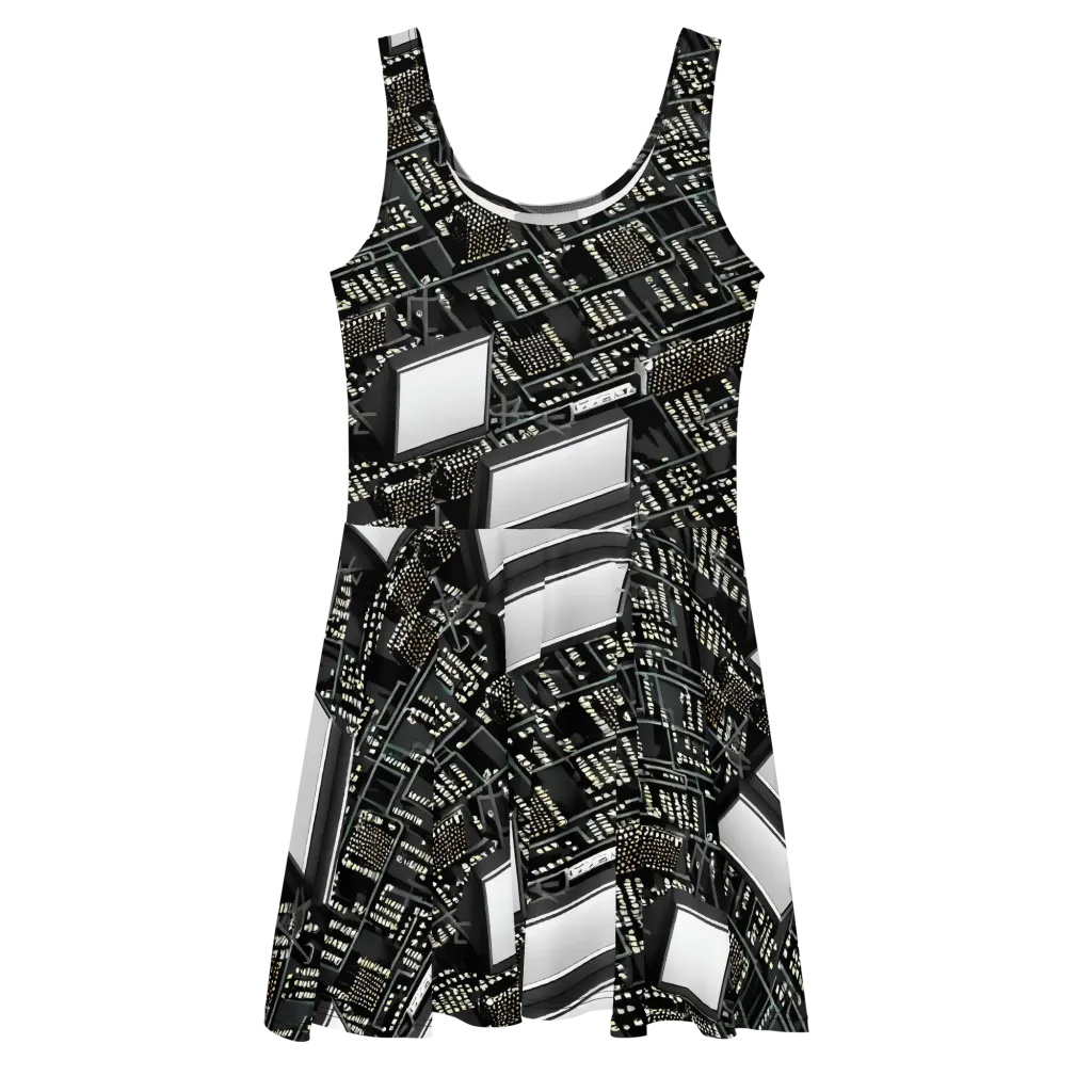Electro Essence on Skater Dress — Front