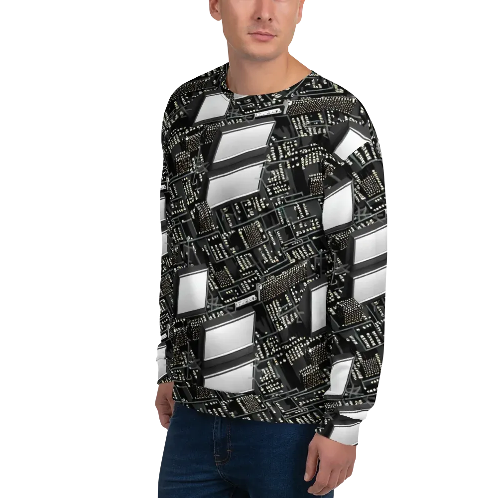 Electro Essence on Sweatshirt — Left Front