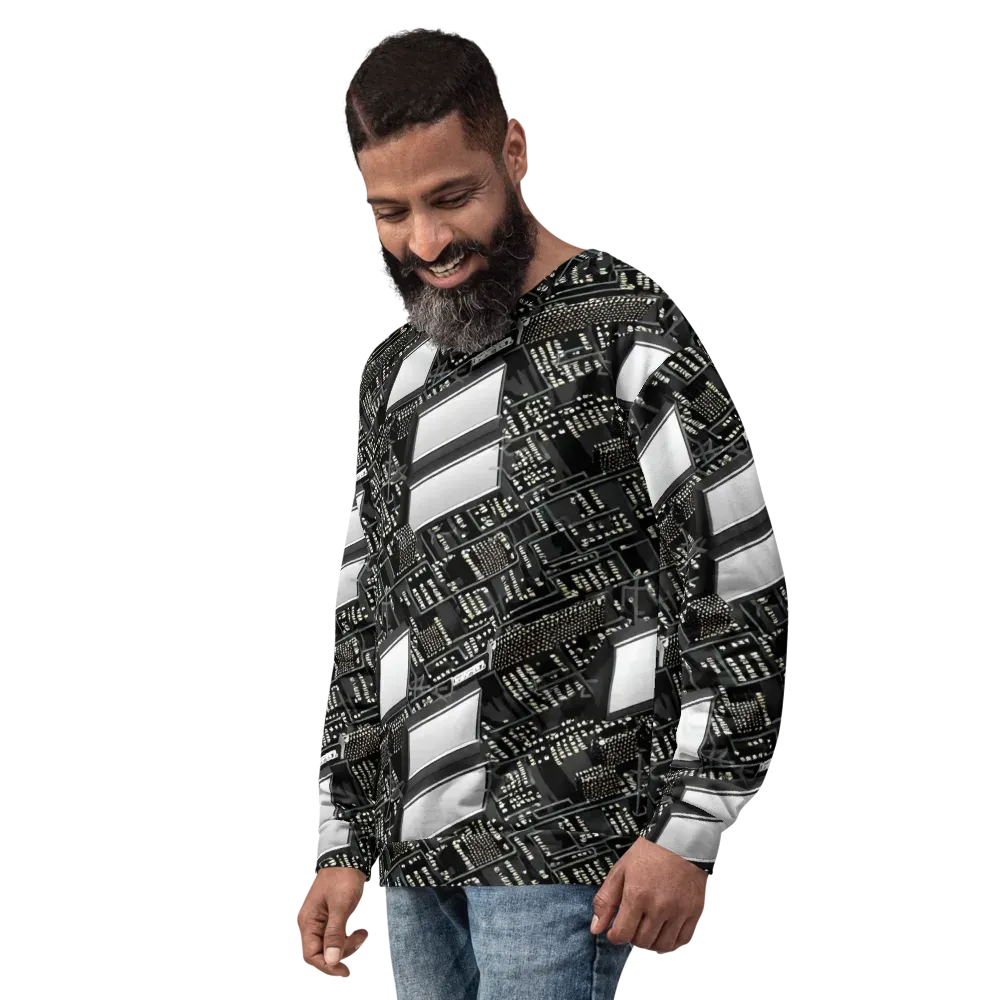 Electro Essence on Sweatshirt — Left Front