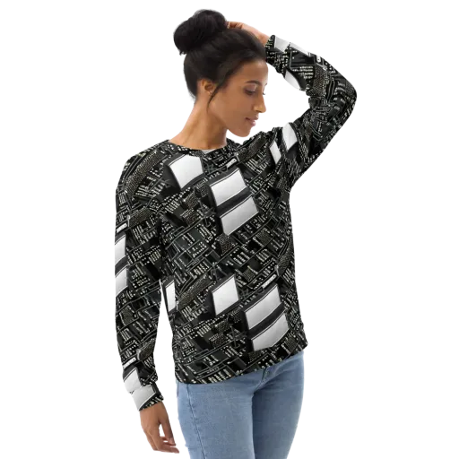Electro Essence on a Sweatshirt