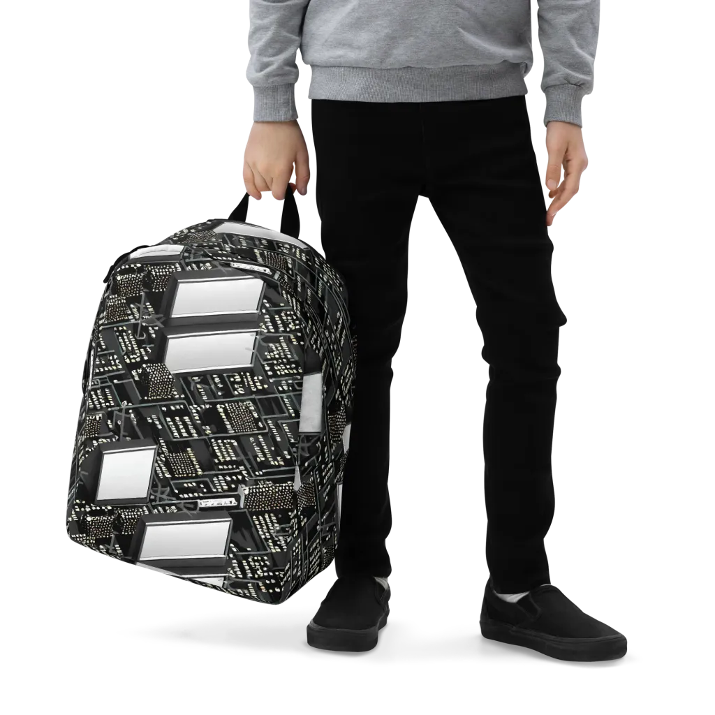 Electro Essence on Minimalist Backpack — Zoomed-in