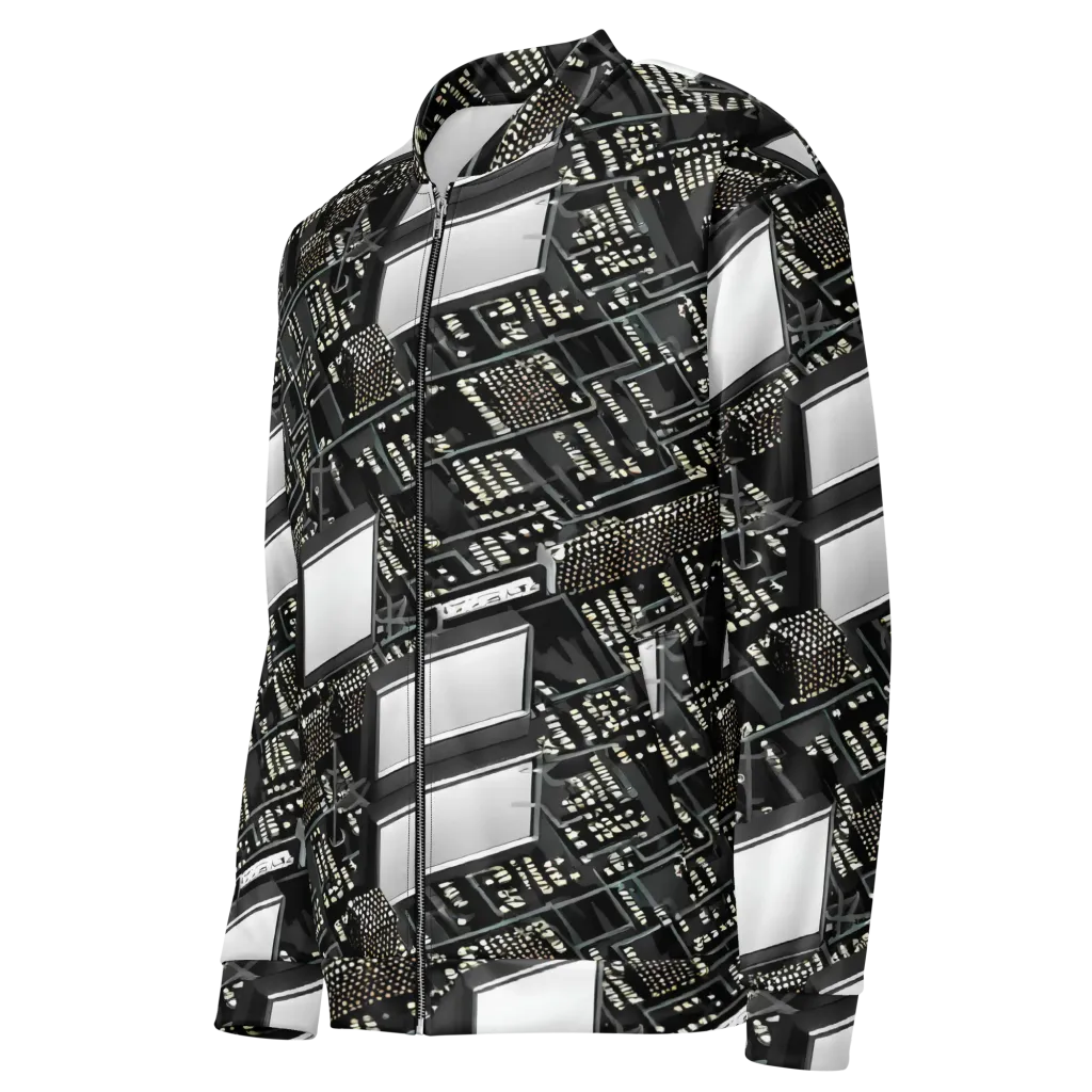 Electro Essence on Bomber Jacket — Left Front