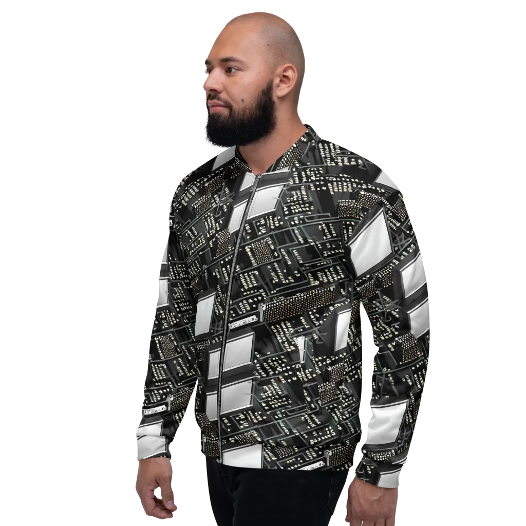 Electro Essence on Bomber Jacket — Left