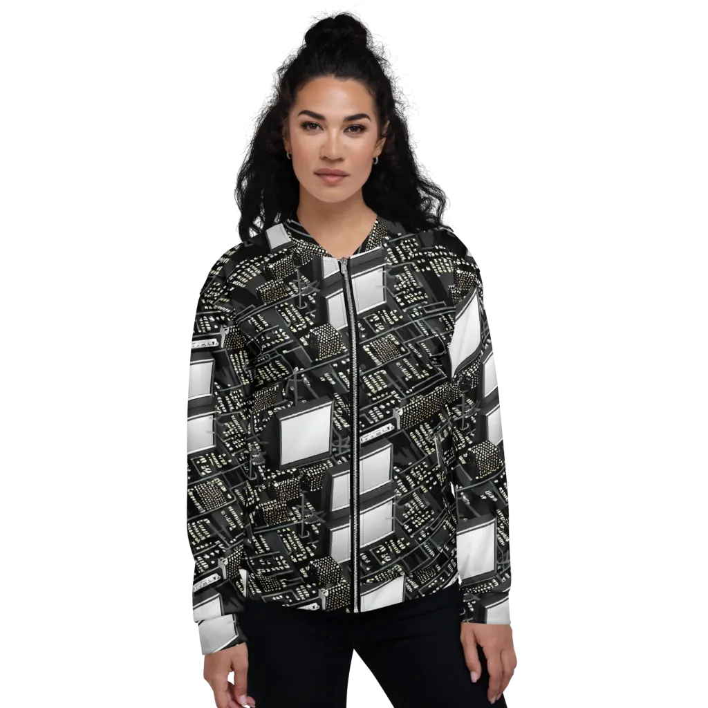 Electro Essence on Bomber Jacket — Front