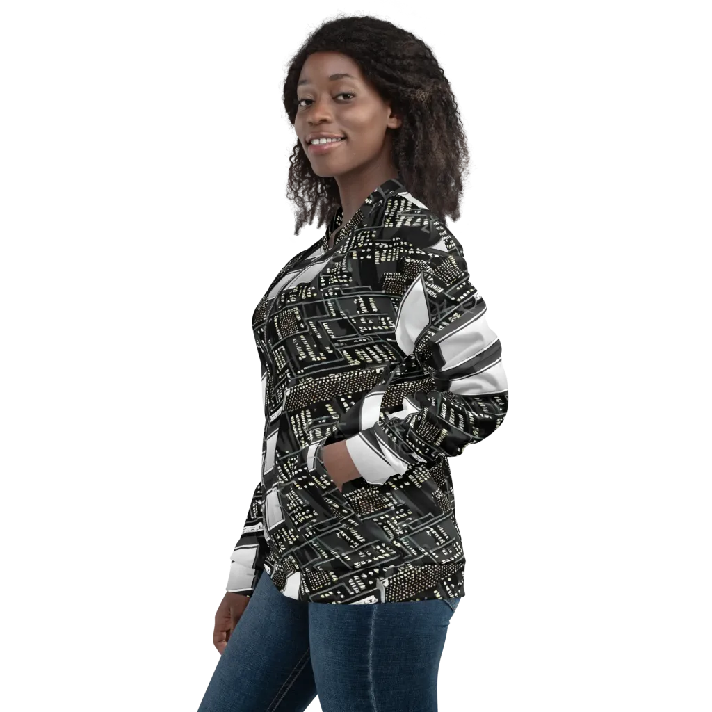 Electro Essence on Bomber Jacket — Left