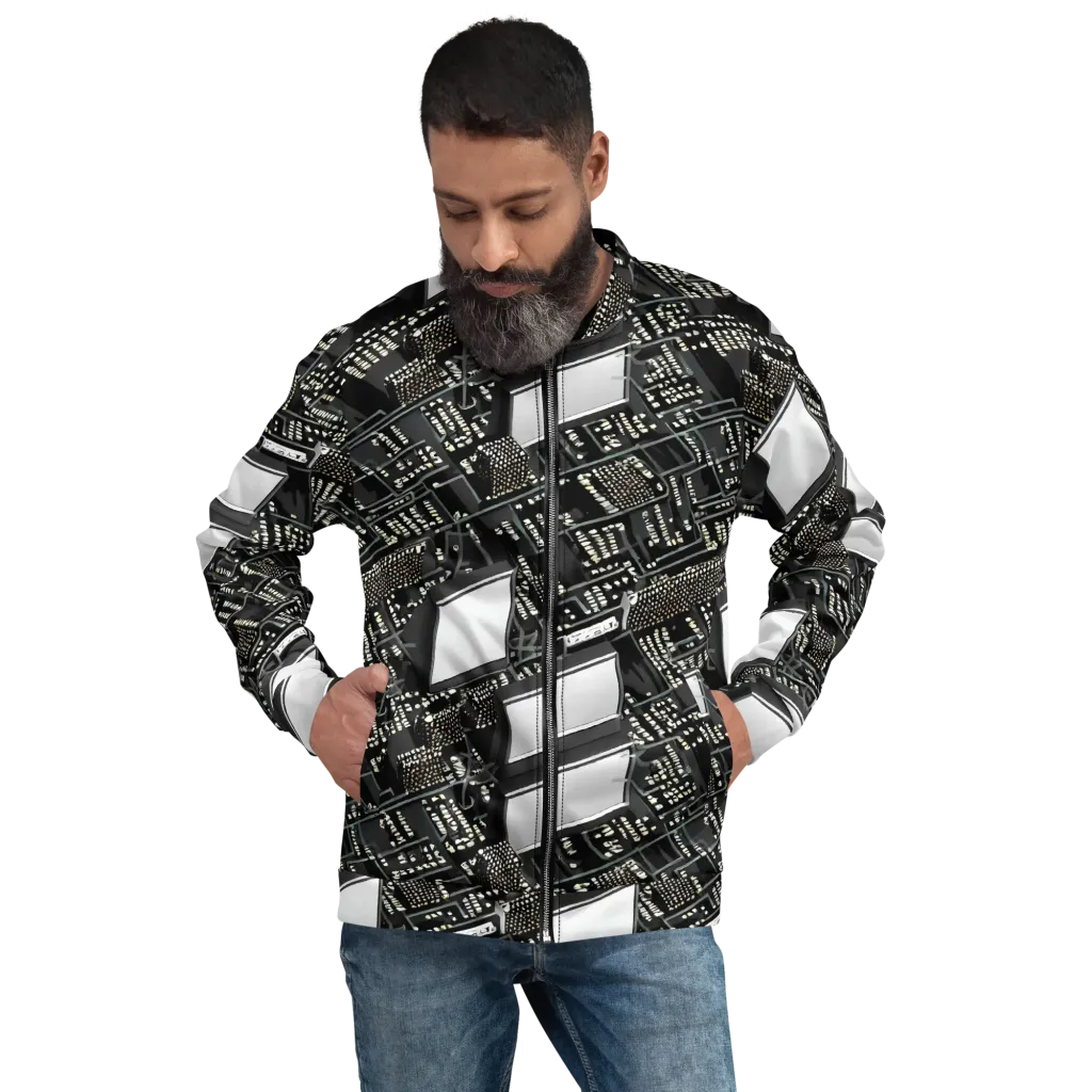 Electro Essence on Bomber Jacket — Front
