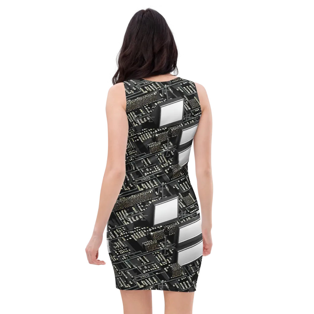 Electro Essence on Bodycon Dress — Back