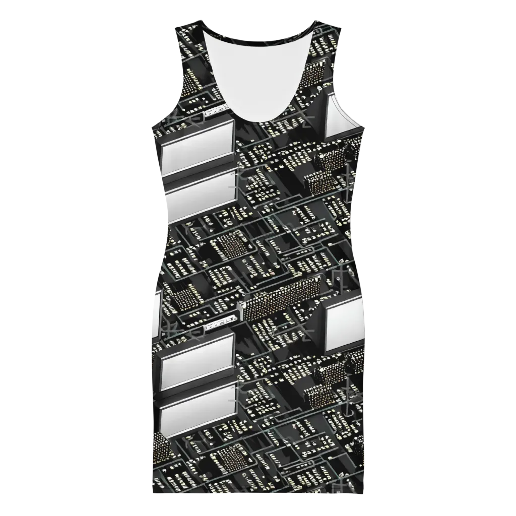 Electro Essence on Bodycon Dress — Front