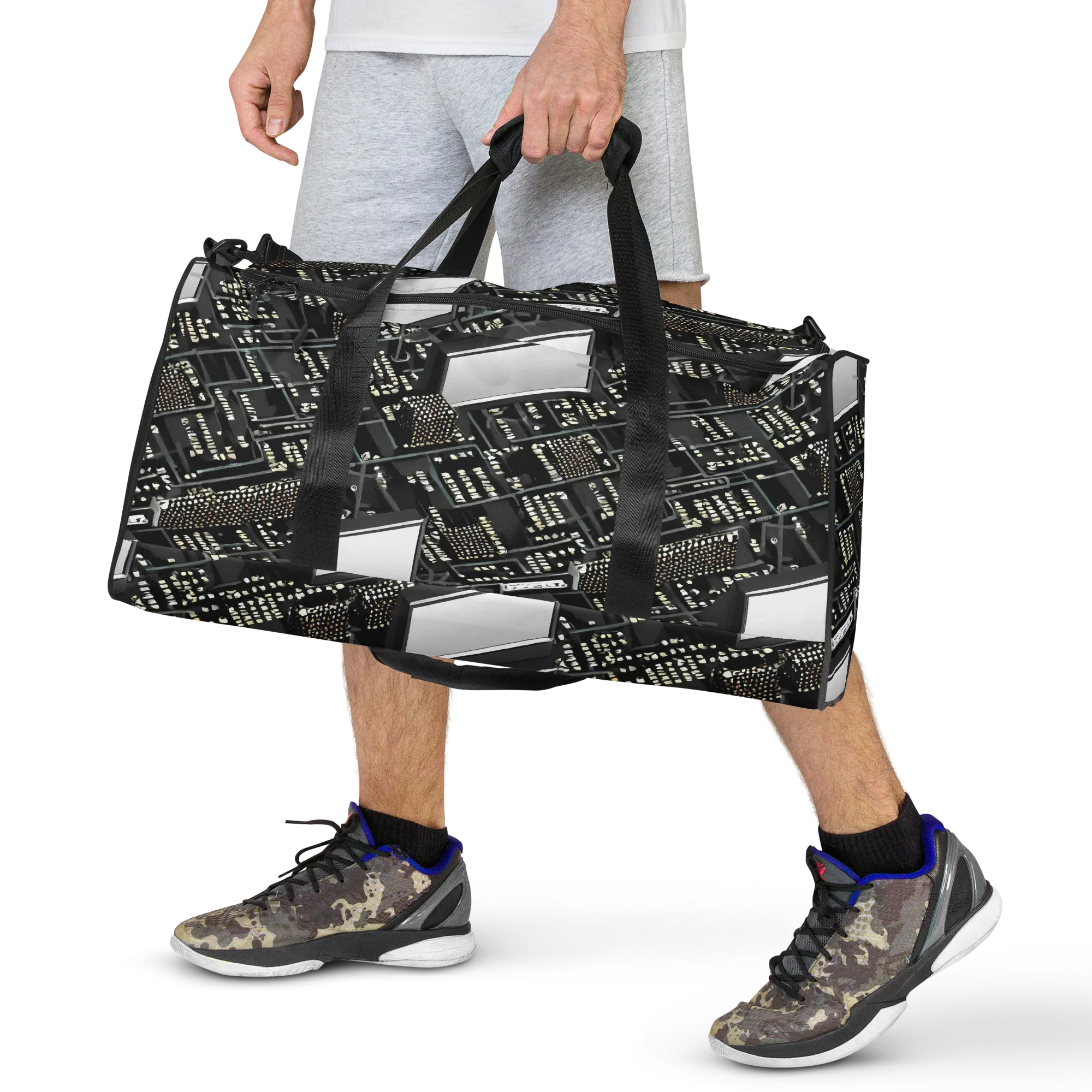 Electro Essence on Duffle Bag — Front