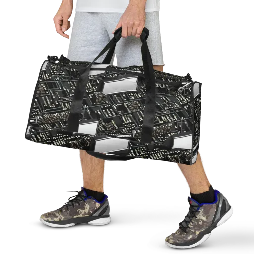 Electro Essence on a Duffle Bag