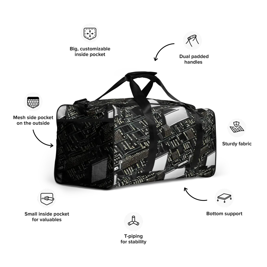 Electro Essence on Duffle Bag — Right Front