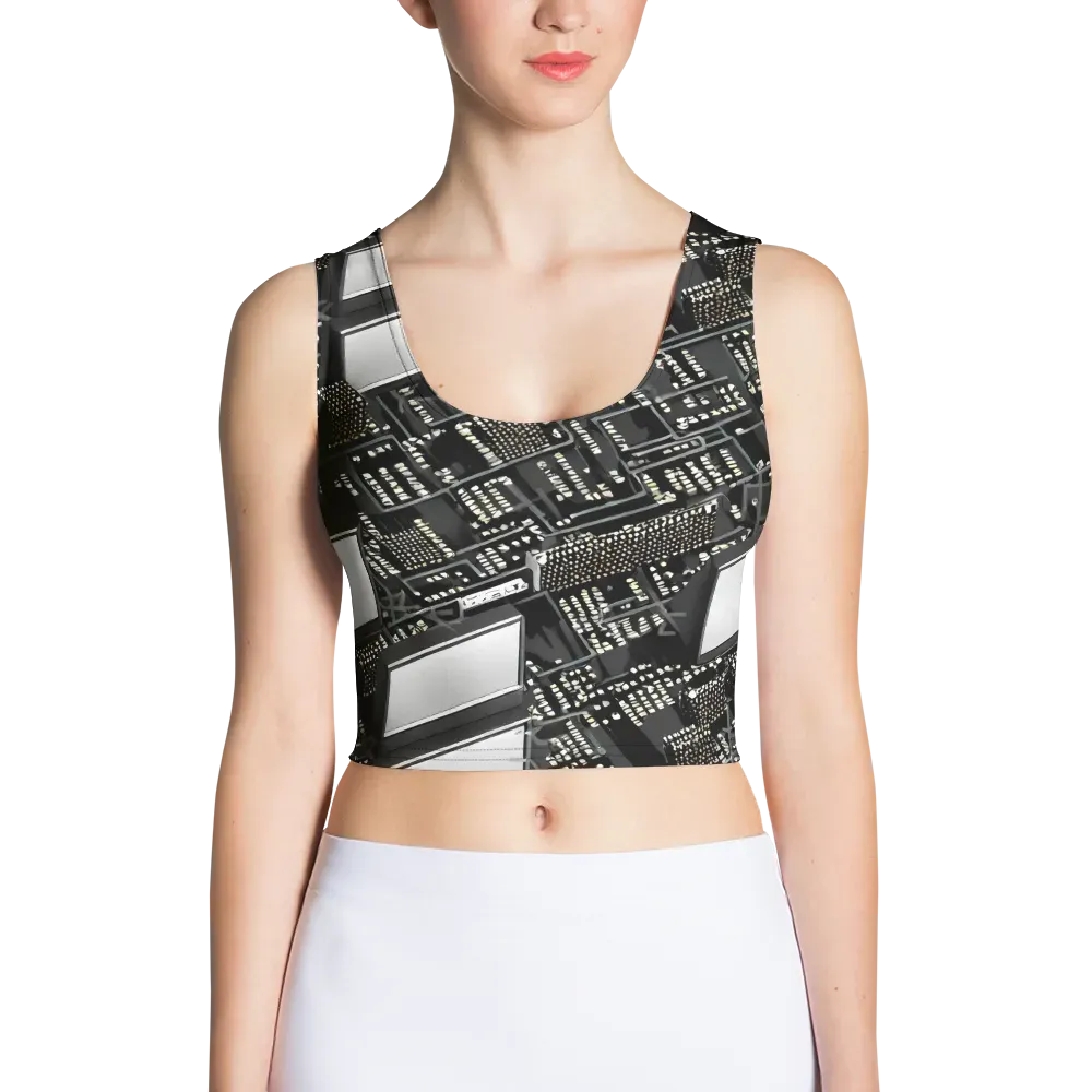 Electro Essence on Crop Top — Front
