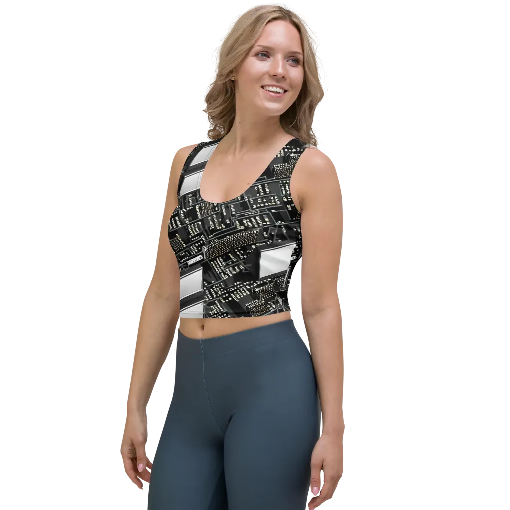 Electro Essence on Crop Top — Left Front