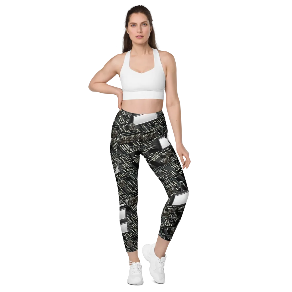 Electro Essence on Leggings with Pockets — Front