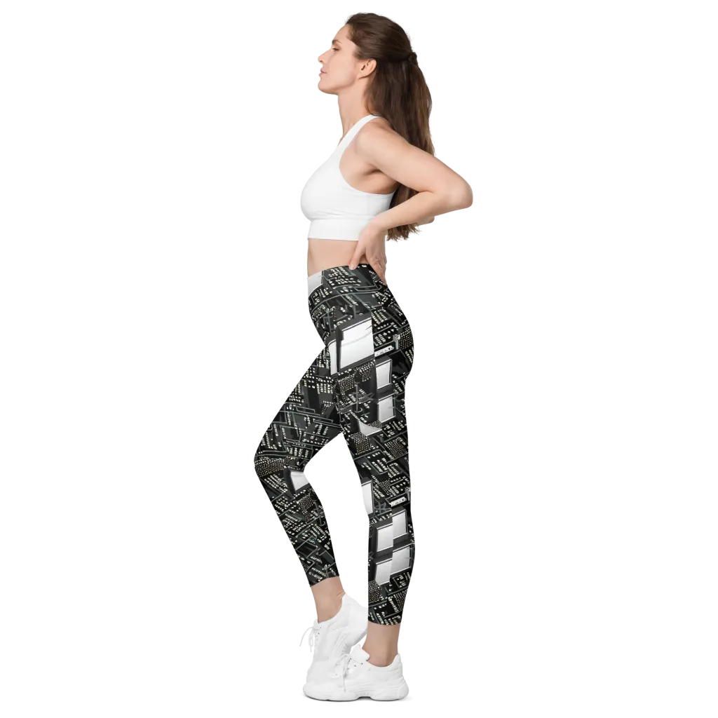 Electro Essence on Leggings with Pockets — Left