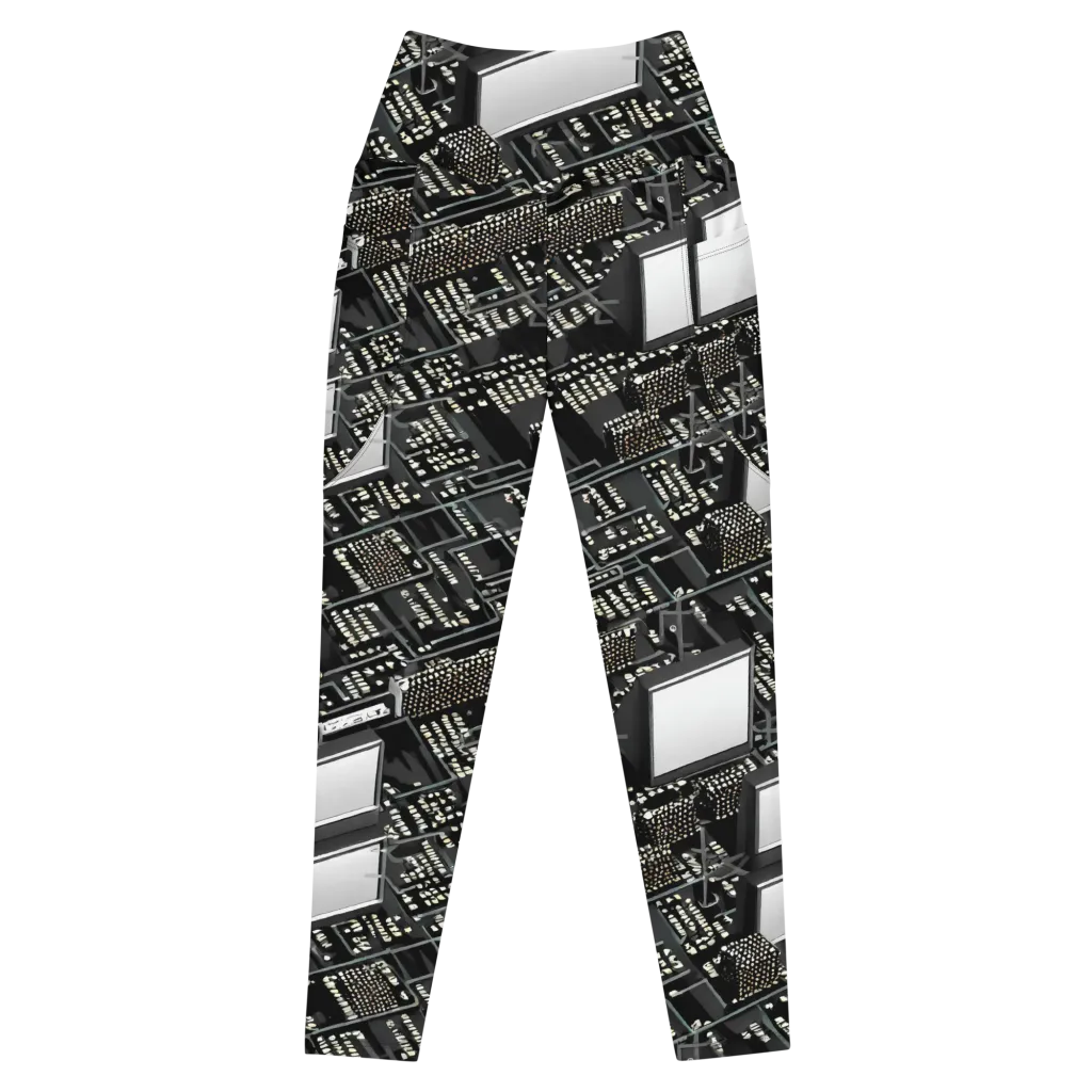 Electro Essence on Leggings with Pockets — Front