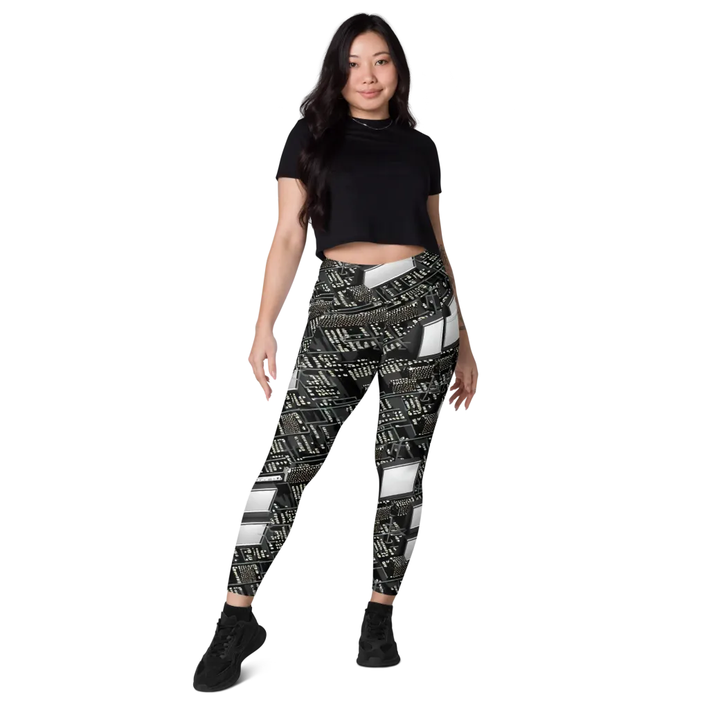 Electro Essence on Leggings with Pockets — Front