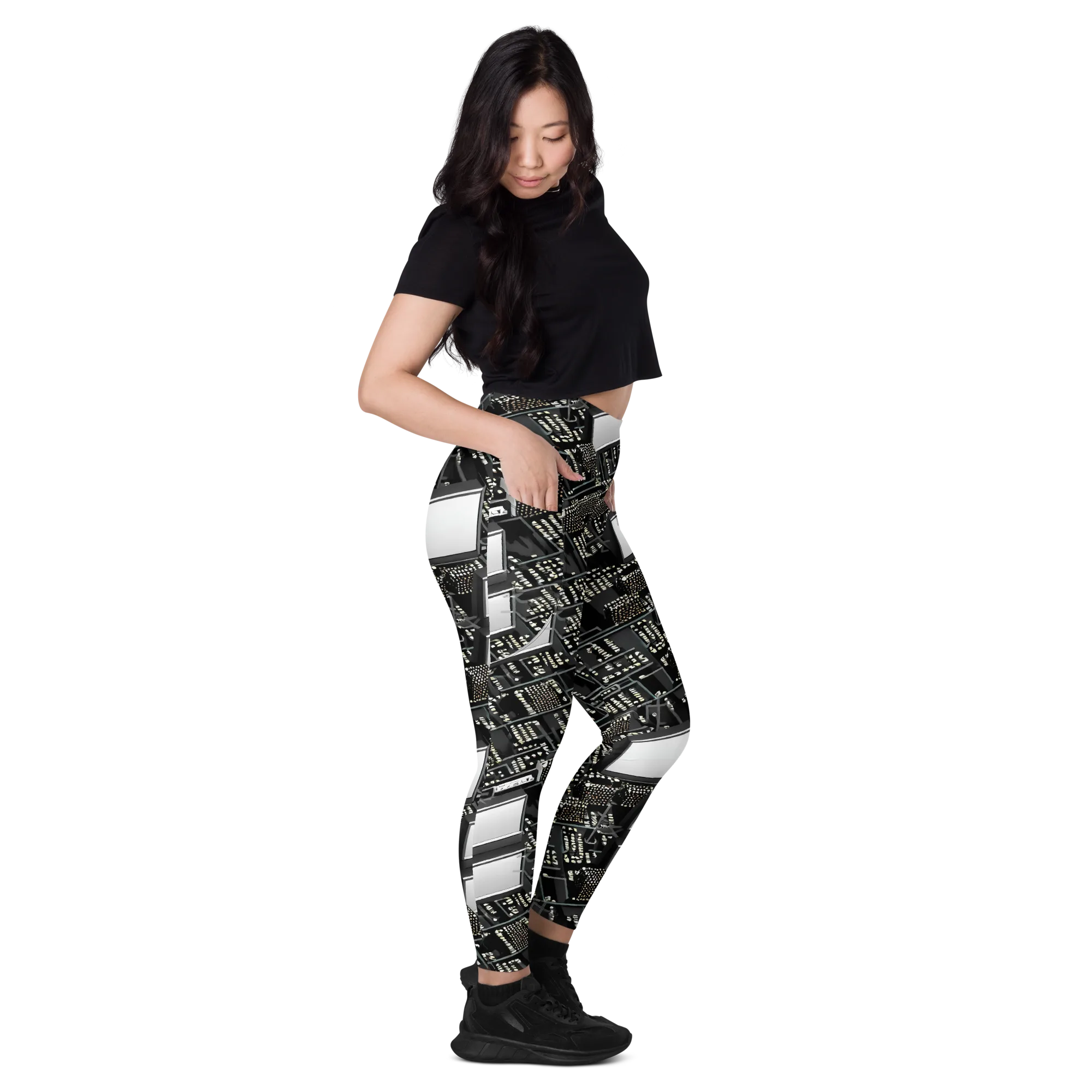 Electro Essence on Leggings with Pockets — Right