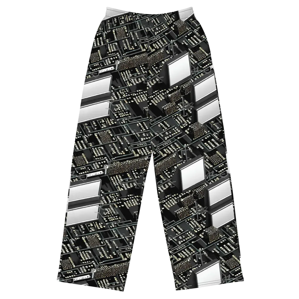 Electro Essence on Wide-Leg Pants — Front