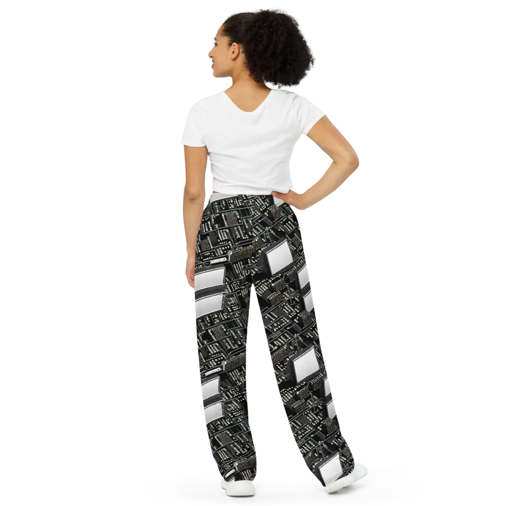 Electro Essence on Wide-Leg Pants — Back