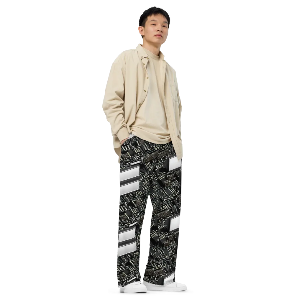 Electro Essence on Wide-Leg Pants — Right Front