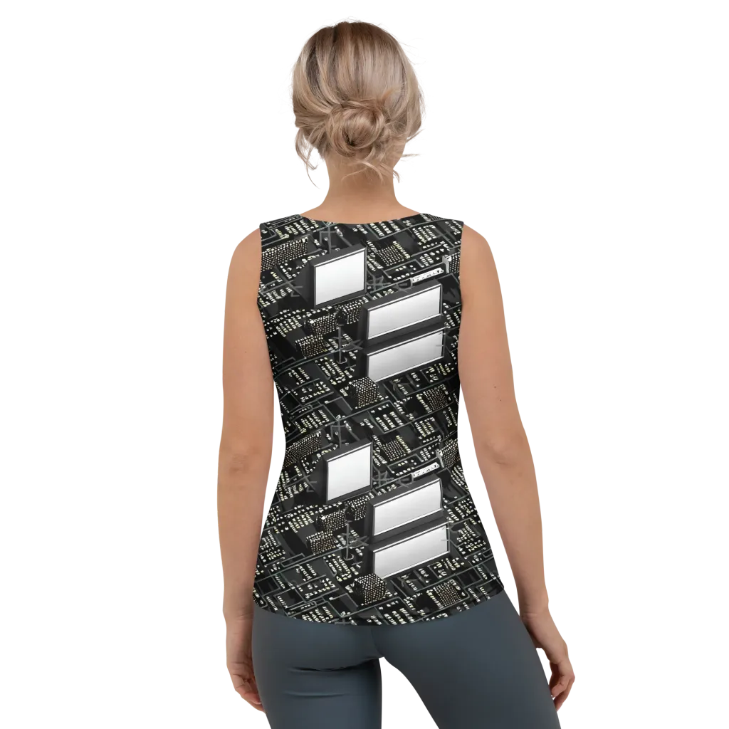 Electro Essence on Women's Tank Top — Back