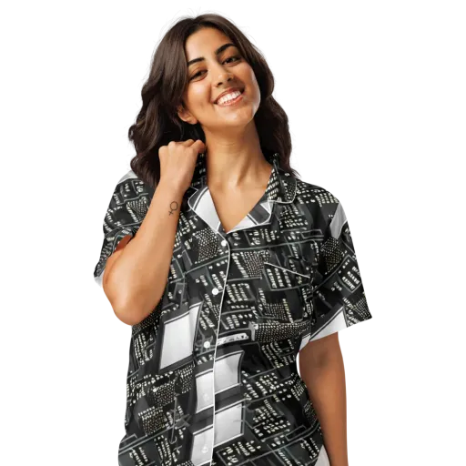 Electro Essence on a Women's Short Sleeve Pajama Top
