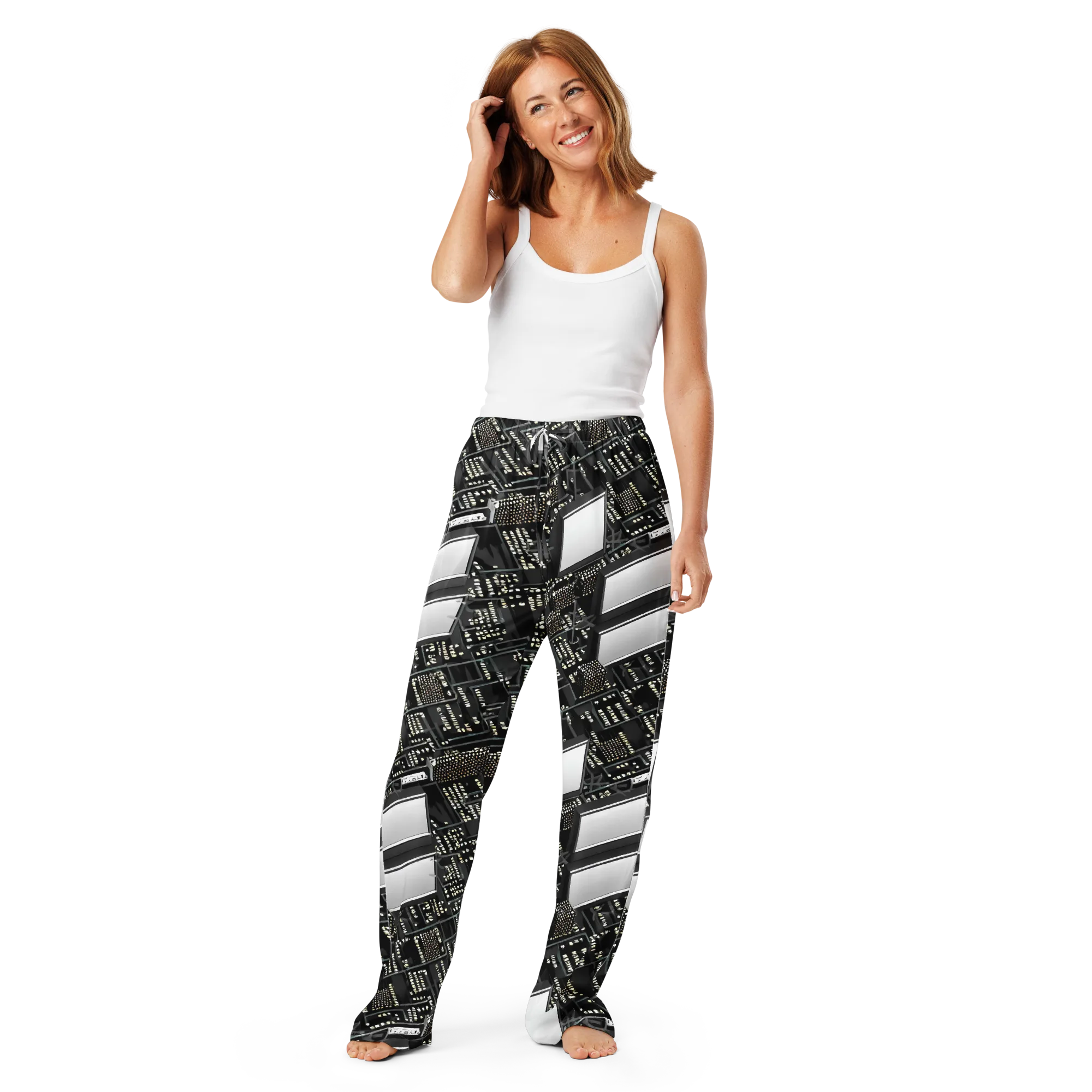 Electro Essence on Women's Pajama Pants — Front