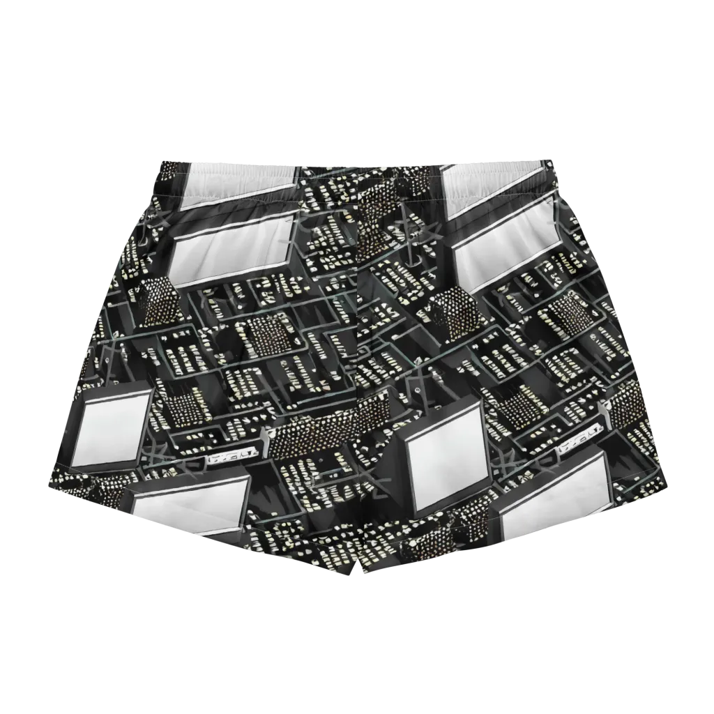 Electro Essence on Women's Pajama Shorts — Back