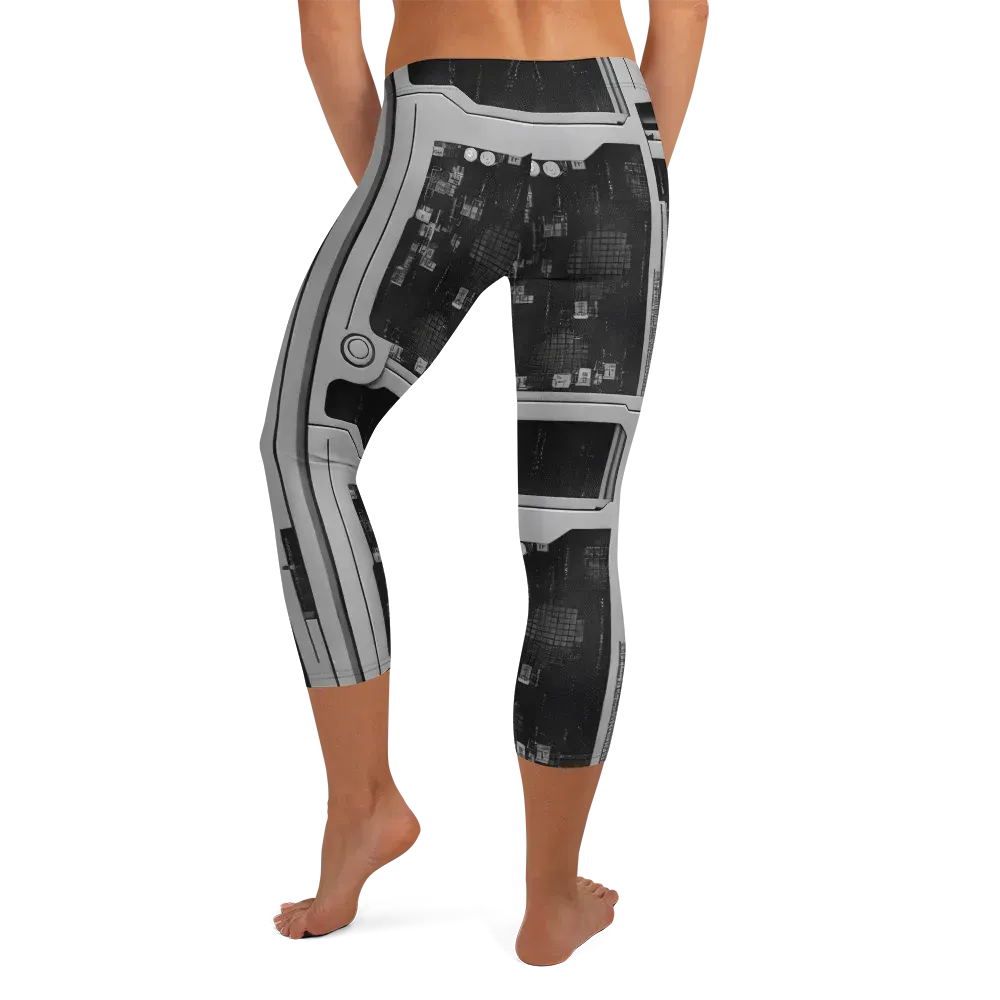 Concrete Harmony on Capri Leggings — Back