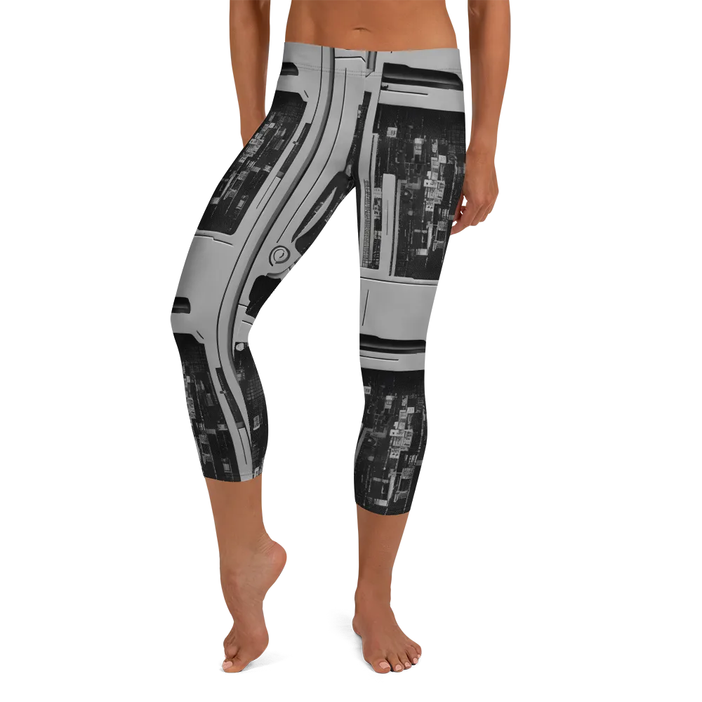 Concrete Harmony on Capri Leggings — Front