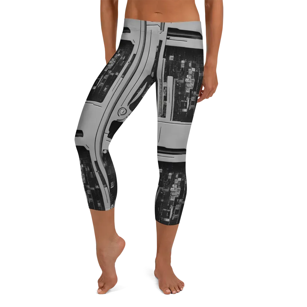 Concrete Harmony on Capri Leggings — Front