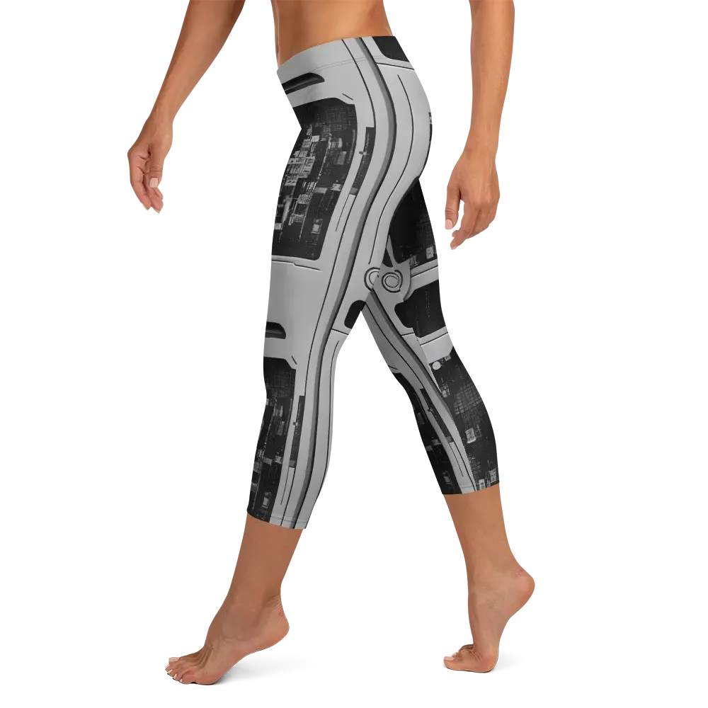 Concrete Harmony on Capri Leggings — Left